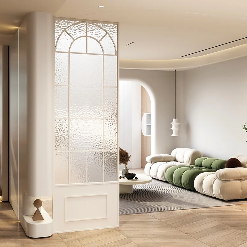 

custom. [2431 People Collected] Style French Art Glass Screen Dining Restaurant Retro Partition Wall Living Ro