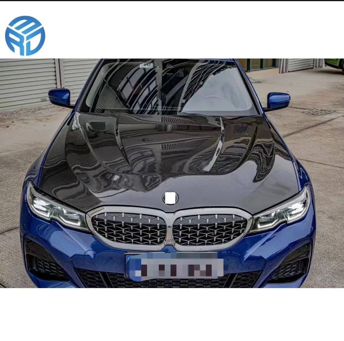 Hood For BMW G20 G28 Engine Cover Real Carbon Fiber Bonnet Cover With Vents CS GTS Style