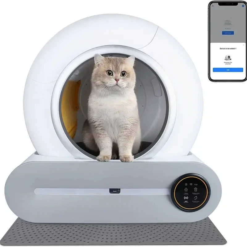 

Auto Clean Cat Toilet Sand Box Cabinet Smart Automatic Self-cleaning Cat Liitter Box