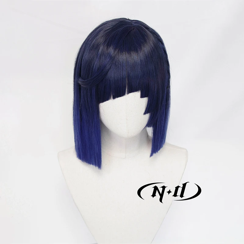 ND Yelan Cosplay Pruiken Haarstukje Genshin Impact Cosplay Haar Pruik Hittebestendig Synthetisch voor Comic Con Coser Kostuum Themafeest