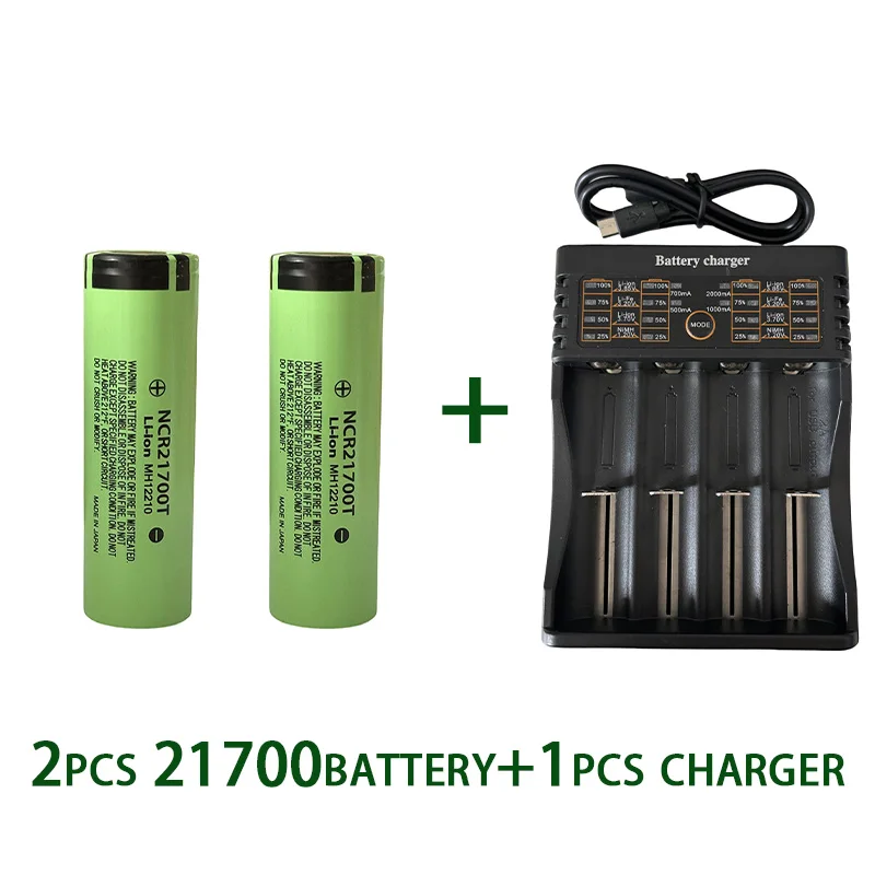 100%original 21700battery 3.7V 4800mAh rechargeablebattery lithium-ion battery strong light flashlight+401 charger free shipping