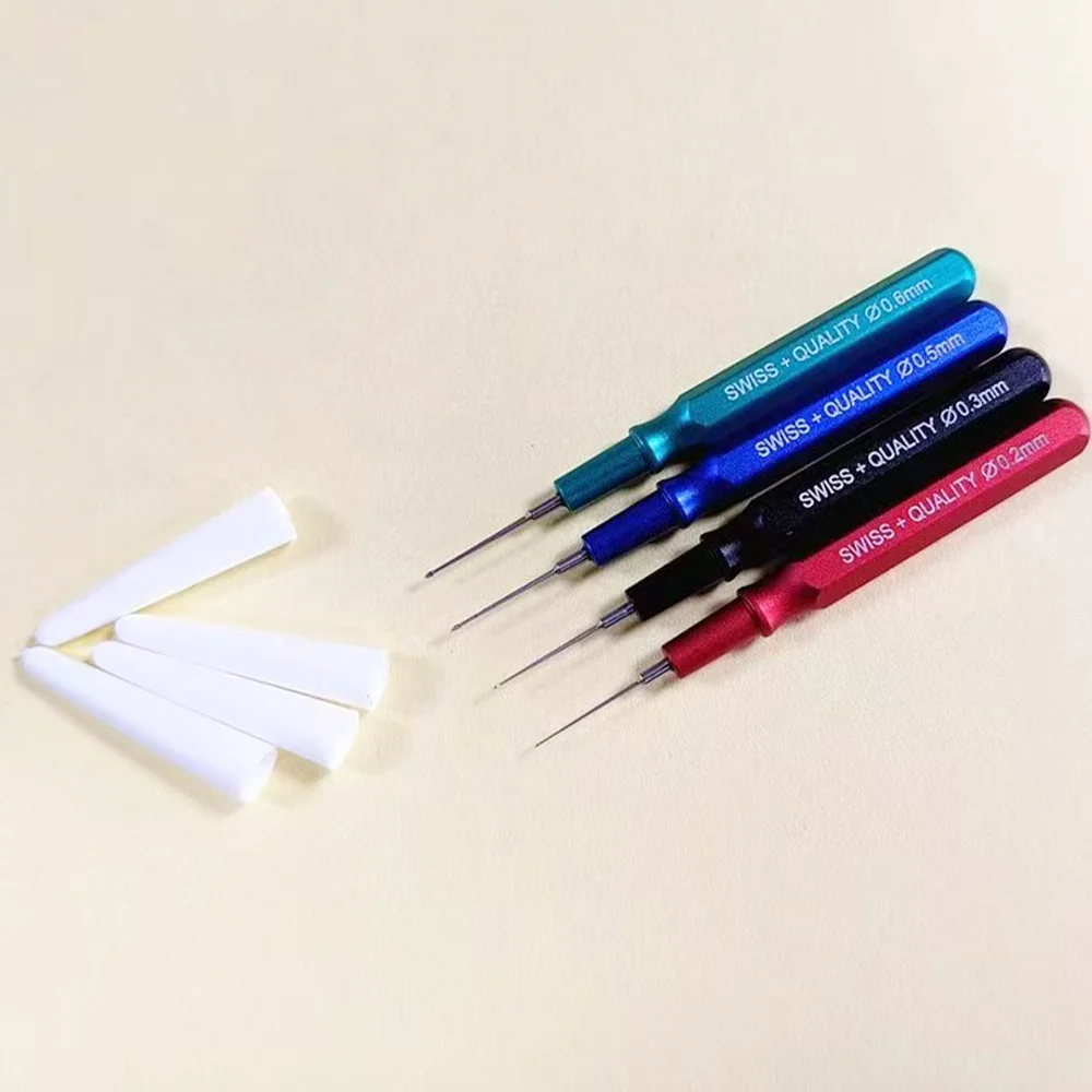 4pcs/set Watch Special Oiler Pen Precision Pointing Oil Pen Metal Handle Watch Repair Maintenance Tool For Watchmaker