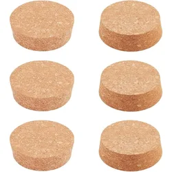 6PCS Cork Bottle Stoppers Durable Wooden Tapered Cork Stoppers Cork Plugs for Wine Beer Glass Bottle and DIY Craft
