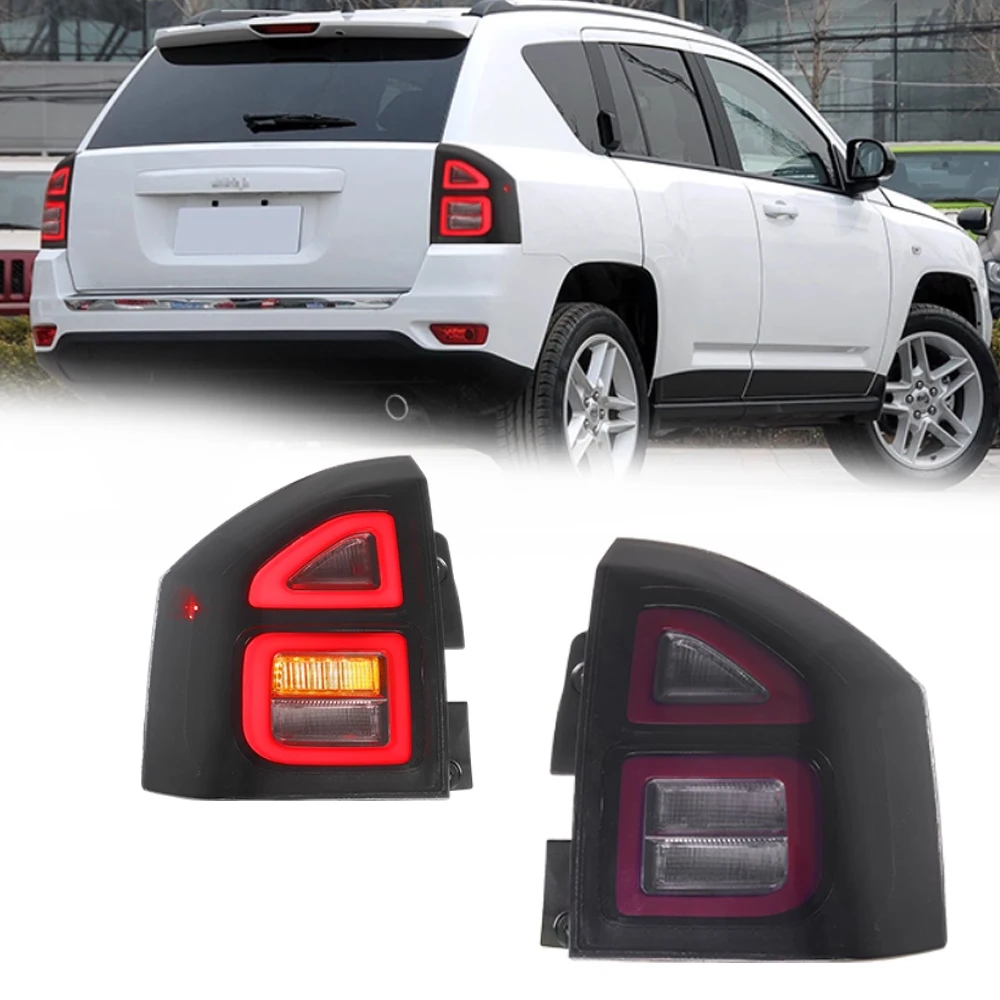 

Горячие светодиодные задние фонари для Jeep Compass 11-15, новый стиль, полностью светодиодные DRL, автомобильные задние фонари в сборе, автоаксессуары, модифицированная лампа
