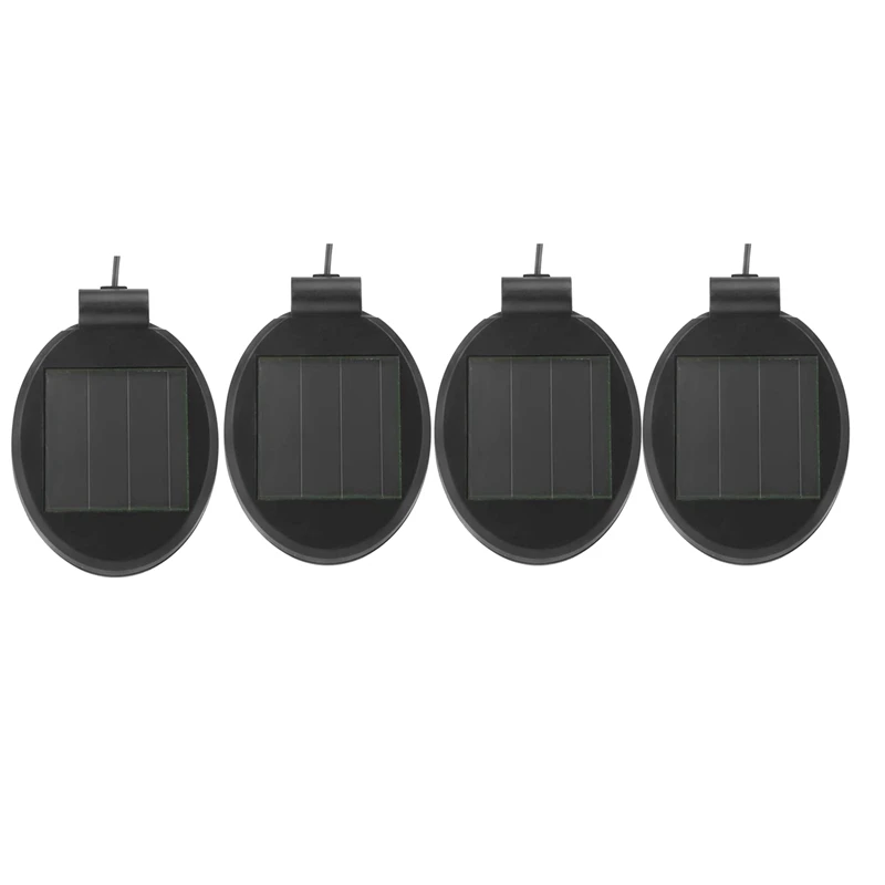 Panel de repuesto de luz LED Solar, tapa de linterna de Panel Solar, accesorios de bombilla, caja de batería, 8 paquetes