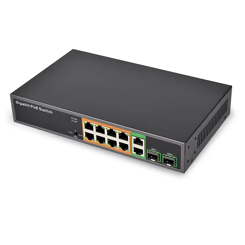 PSE1008GSR-AI Watchdog Factory Direct Gigabit PoE Switch 48V With SFP AI POE Switch   4KV VLAN Function
