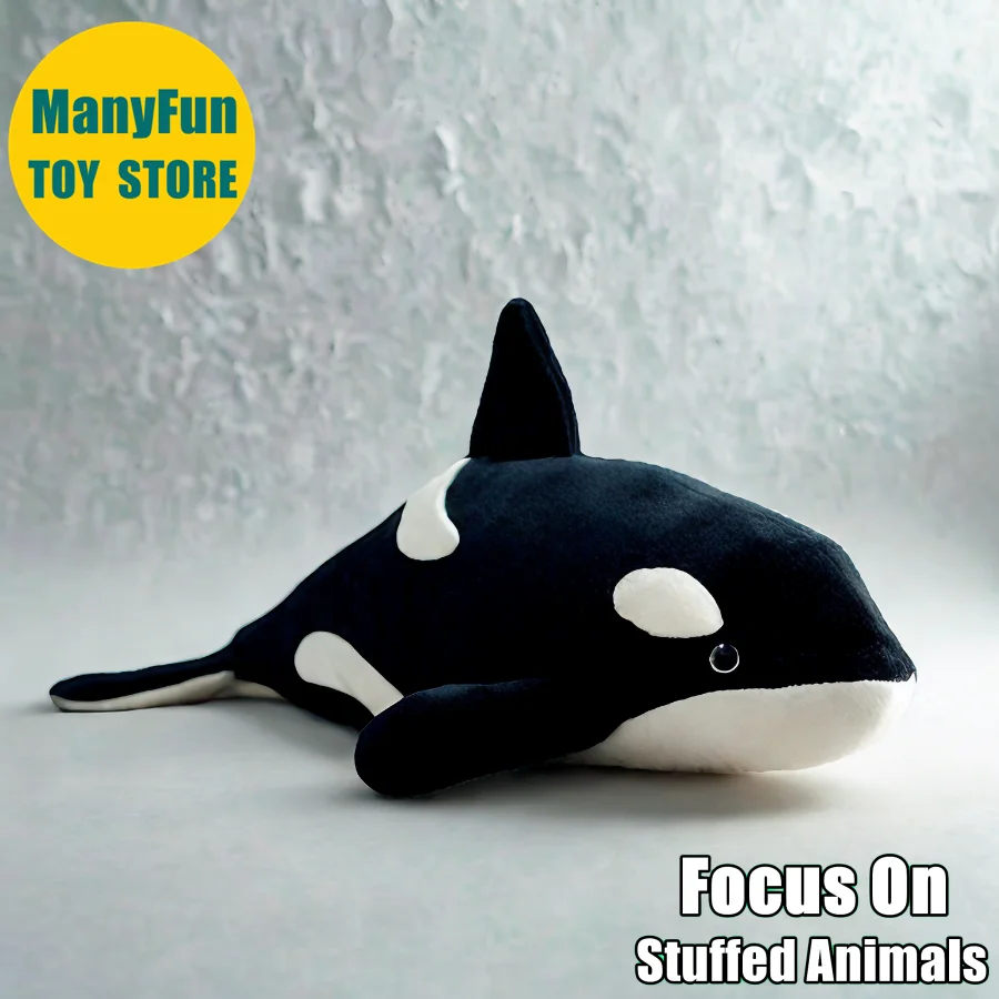 

Realistic Killer Whale Plush Toy - Lifelike Orca Stuffed Animal, Killer Whale Plushie Simulation Doll Gift