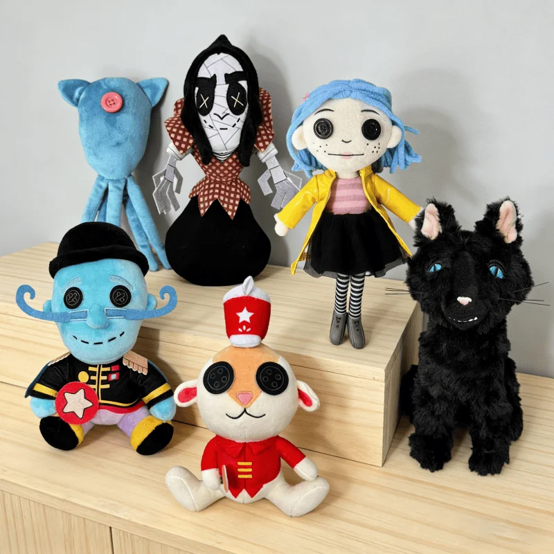 Coraline Squid Plush Doll 28cm Cartoon Kawaii Stuffed Toy Soft Pillow Kids Cute Collectible Decoration Birthday Gift