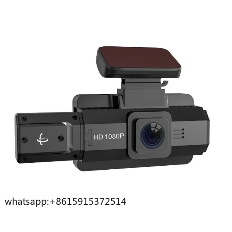 نموذج الكون TLCRETE عدسة مزدوجة 1080P كاميرا داش السيارة عالية الوضوح رؤية ليلية بالأشعة تحت الحمراء مع شاشة ركن السيارة متعددة اللغات #1