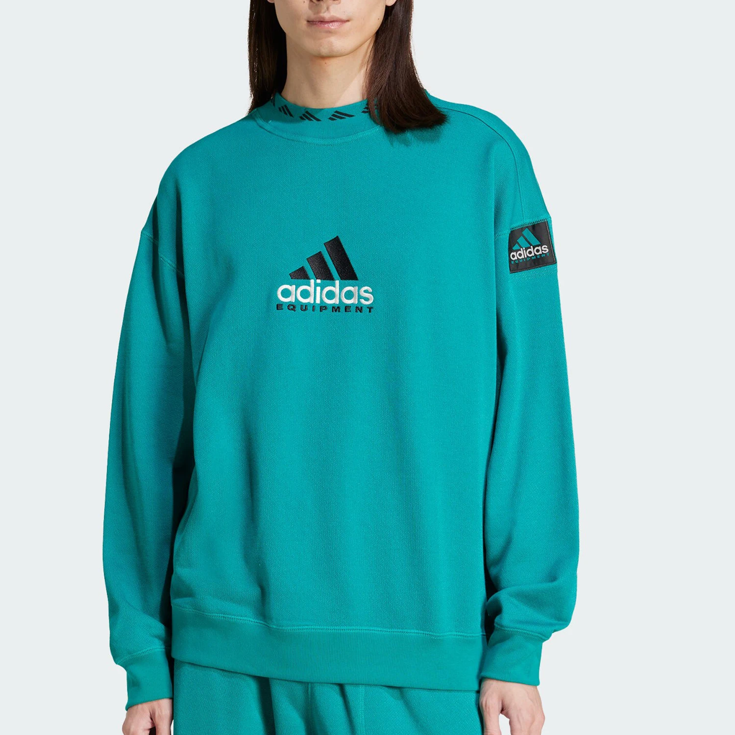 

Adidas genuine New Men's Sports Long Sleeve Round Neck Hoodie JN7146