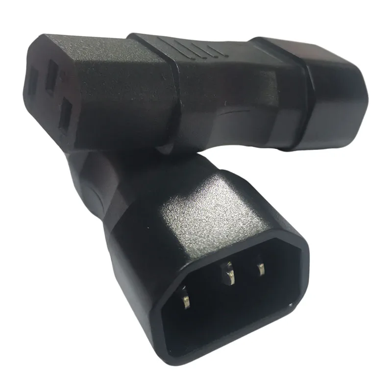 1PCS Black Copper IEC320-C14 to C13 PDU UPS Chassis Server Power Adapter Plug Male to Female Power Plug Converter 10A 250V