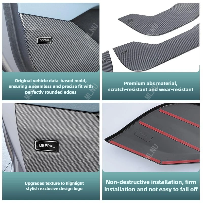 لملحقات CHANGAN Deepal S05 2026/2025 وسادة ركلة الباب مادة ABS الممتازة المضادة للخدش حامي مقاوم للماء 2022-2024 #5