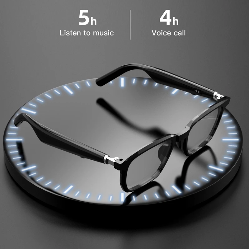 2023 Nieuwe Mode Smart Bril Draadloze Bluetooth 5.0 Muziek Bril Smart Anti-Blauw Licht Hd Hoofdtelefoon Bellen Muziek Bril Ios