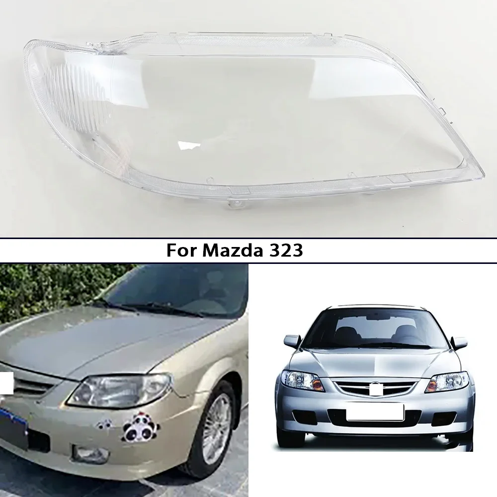 

Shade Headlight Transparent Lens Lamp Shell Masks Replace Original Lampshade For Mazda 323 Family 2003-2008 Headlamp Cover