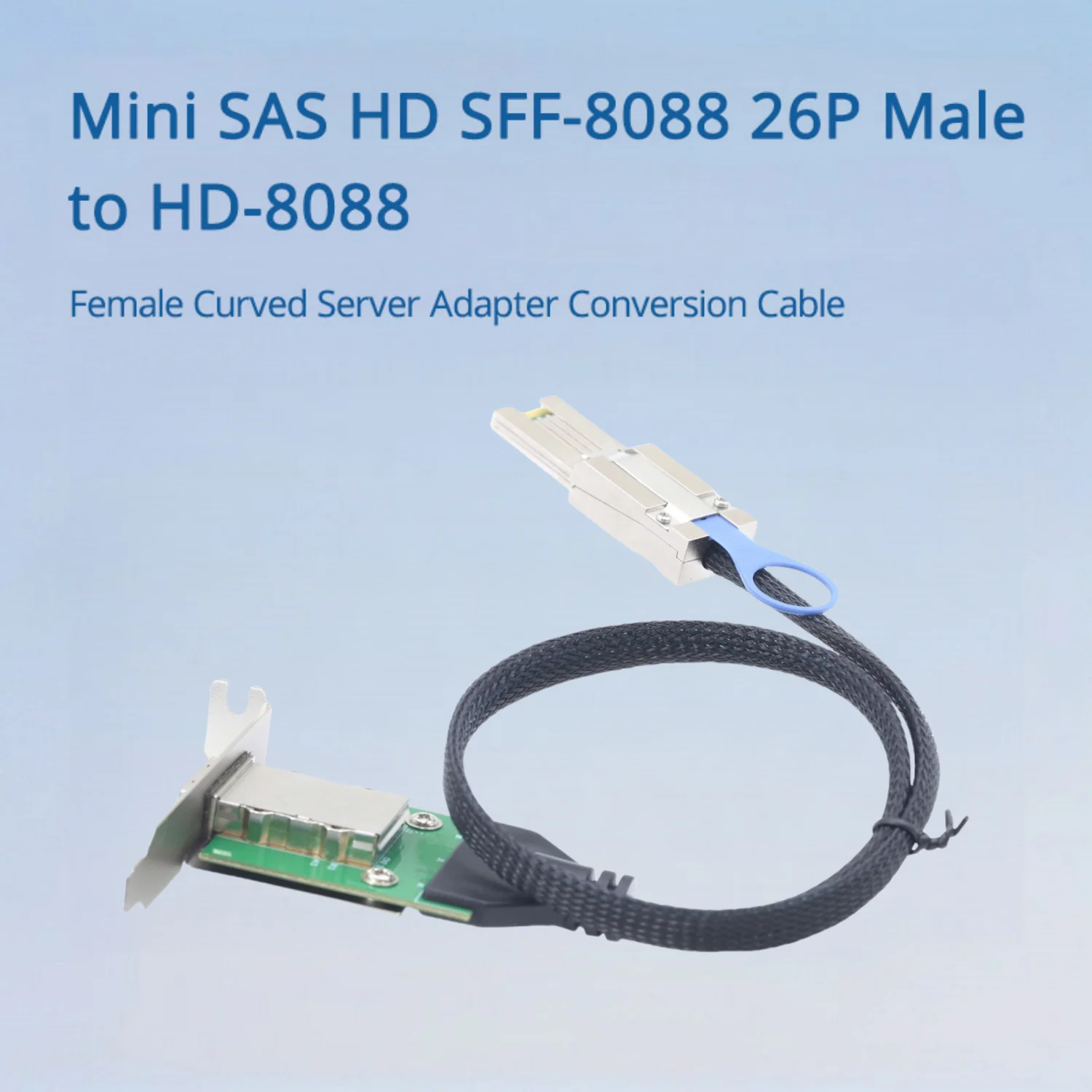 Mini SAS HD SFF-8088 26P Public To HD-8088 Female Turn Server Adapter Card Conversion Cable Length 0.5M