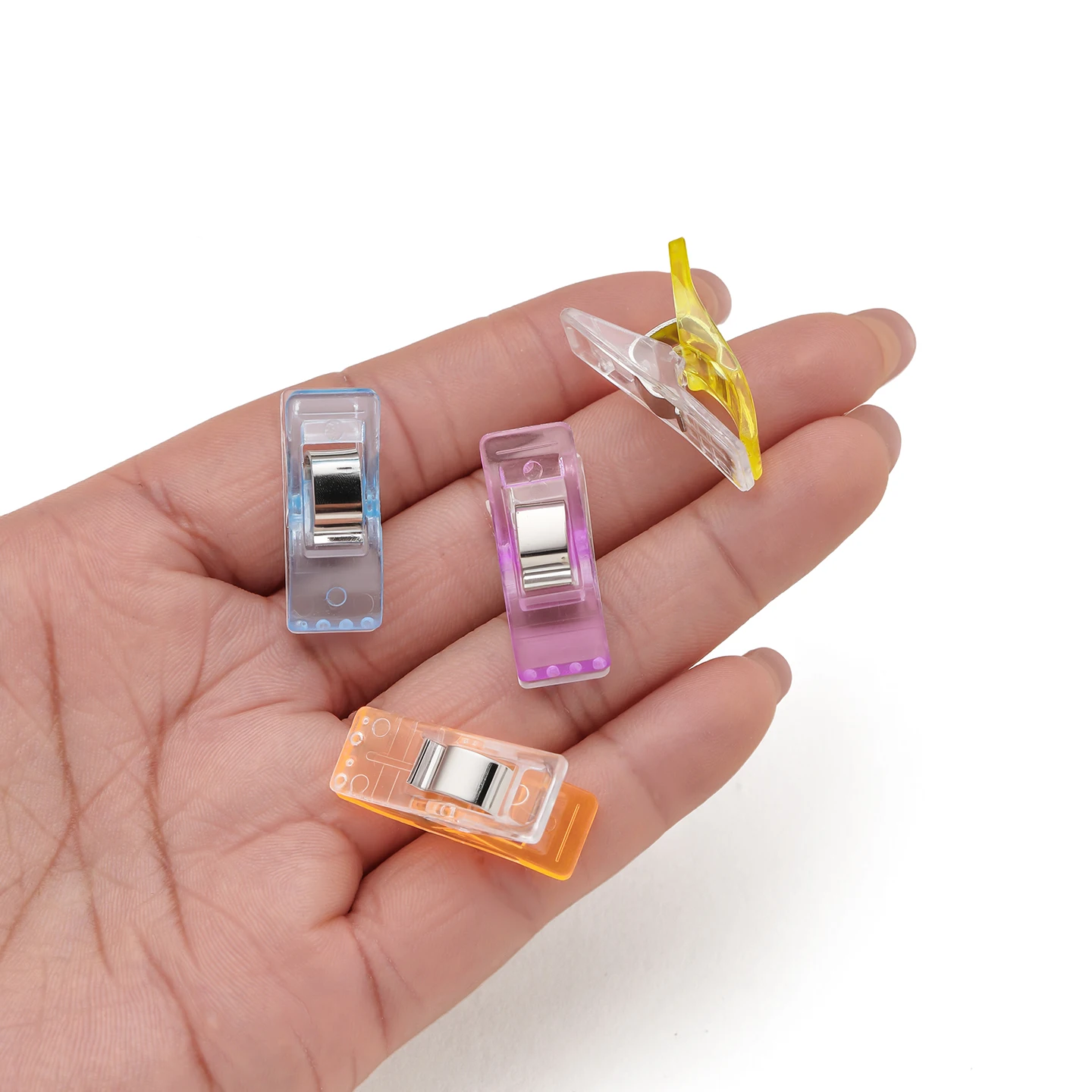 20Pcs/lot Multipurpose Colorful Sewing Clips Plastic Clip Quilting Clip Clamps for DIY Craft Blinding Crochet and Knitting Clamp view 5