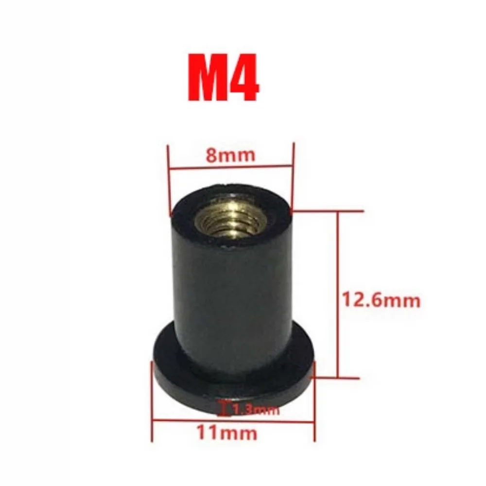 Windshield nut rubber expansion nut Windshield glass M4/M5/M6 rubber screw