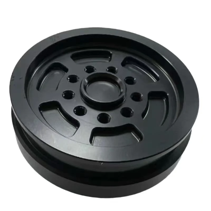 

CNC Part Machining Custom Service High Precision CNC Machining Parts Aluminum Alloy Precision Machined Anodized Black Pulley