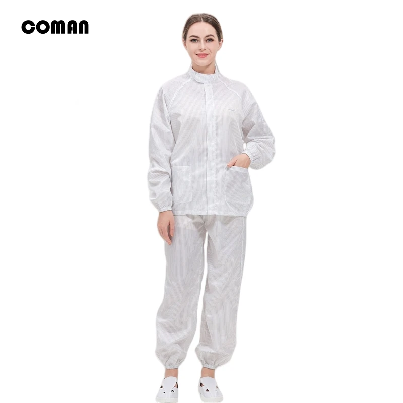 Split type work clothes anti-static stand collar dust-free clothes electronic factory cleanroom cleaning paint isolation kit