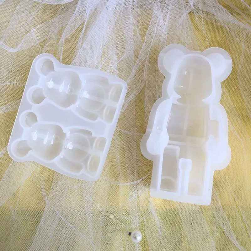 Bear Resin Mold Crystal Epoxy Mold Decoration For DIY Silicone Mold Jewelry Making Tool