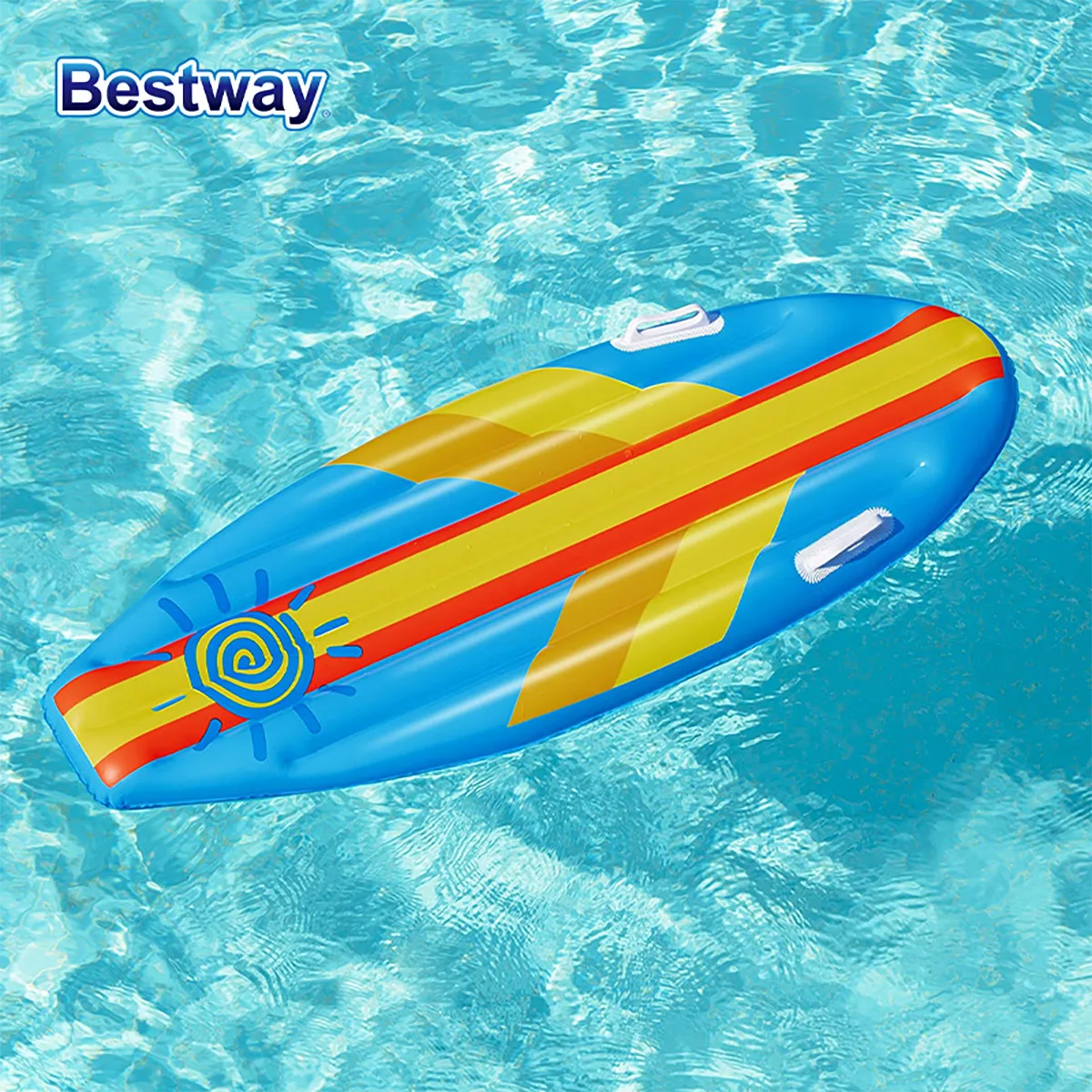 Bestway 2 Colors/1 Piece Water Surfboard, Inflatable Pontoon Paddleboard, Water Play Pontoon, Inflatable One Piece Surfboard