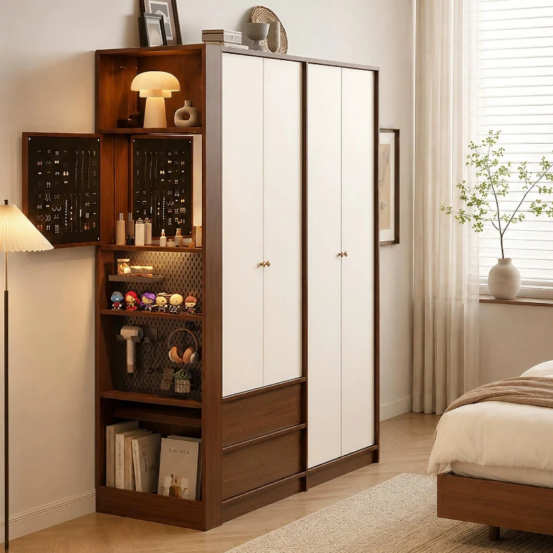 System Dresser Wardrobes Clothes Multifunction Wooden Storage Wardrobes Hotel Cupboard Guarda Roupa Solteiro Home Furniture