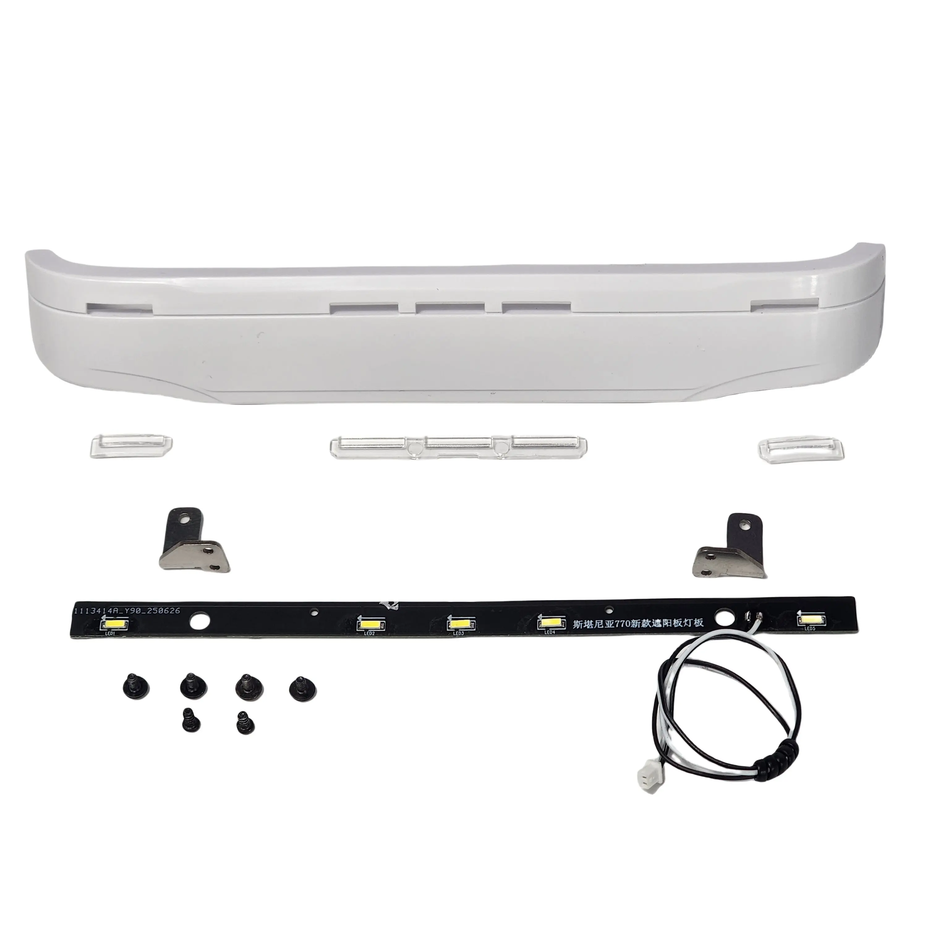 

LED Cab Simulation Sun Visor Light Accessories for 1/14 Tamiya RC Dump Truck SCANIA 770S Toys Car Parts