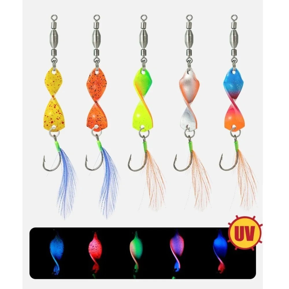 

5pcs 2025 Sequin Spoon Metal Wobbler Fishing Lure Sequins Single Hook Spinner Bait Metal 3g 5g Crank Bait