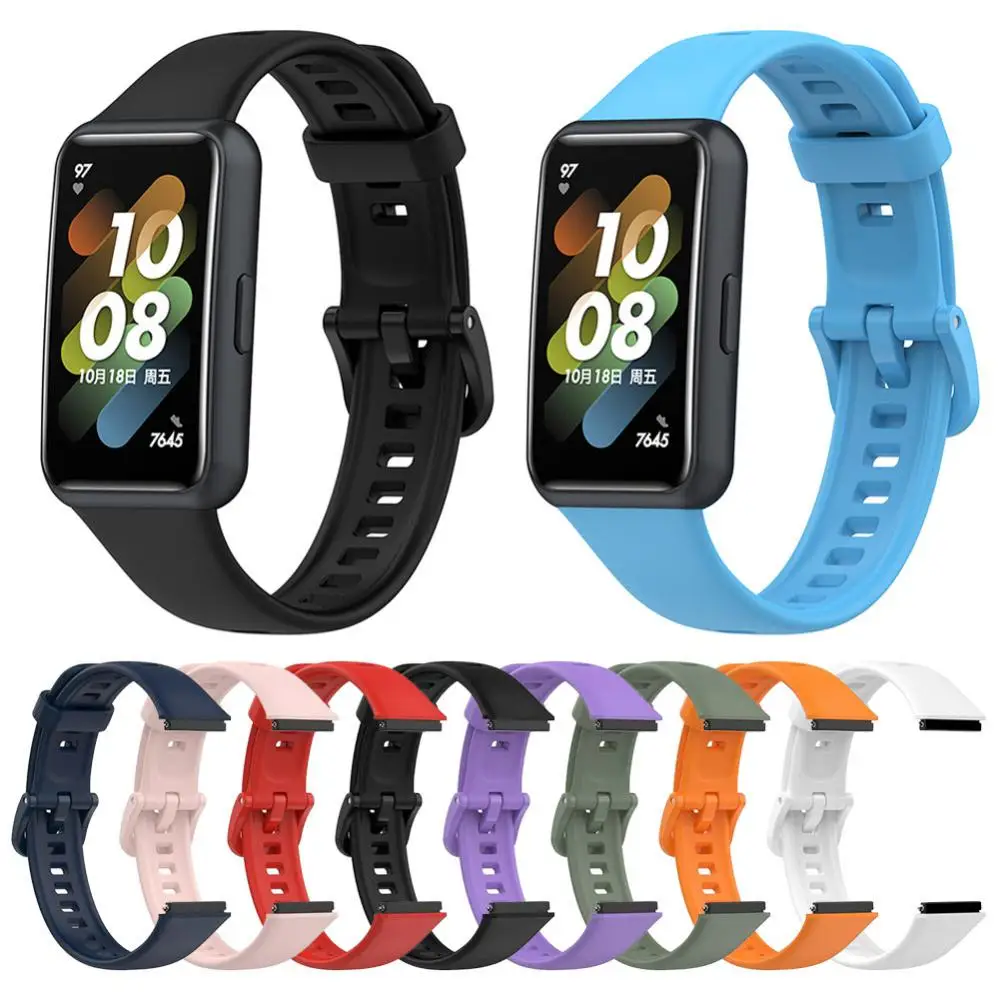 2023 Silicone Replacement Strap For Huawei Band 7 Smart Watch Wristband