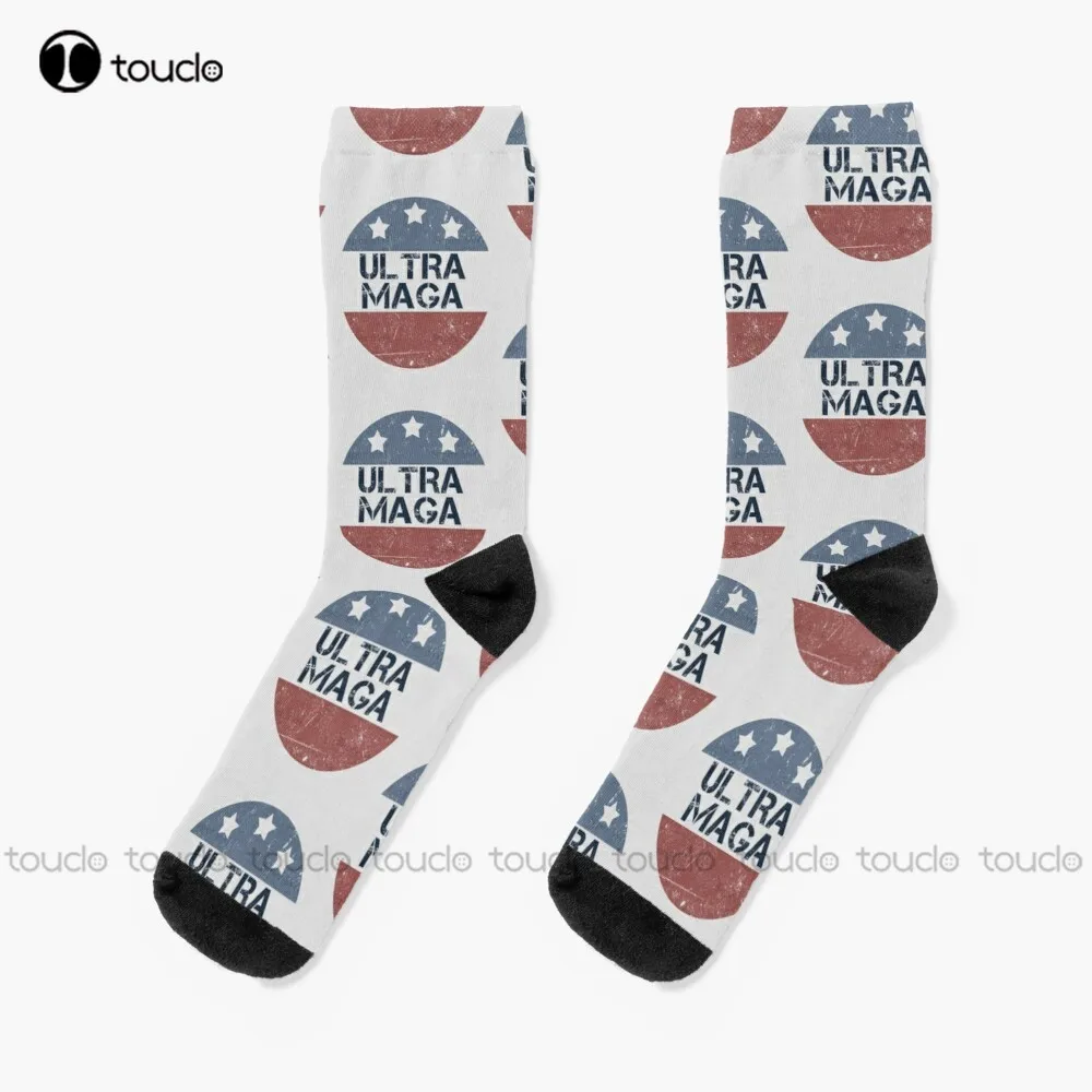 Ultra Maga And Proud Of It Socks Trump 2024 Socks 360° Digital Print Street Skateboard Socks Comfortable Girls Sports Girls Gift