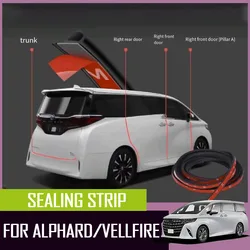 soundproofing rubber strip Car soundproofing strip fit for Toyota Alphard Vellfire 40 series instrument panel sealing strip