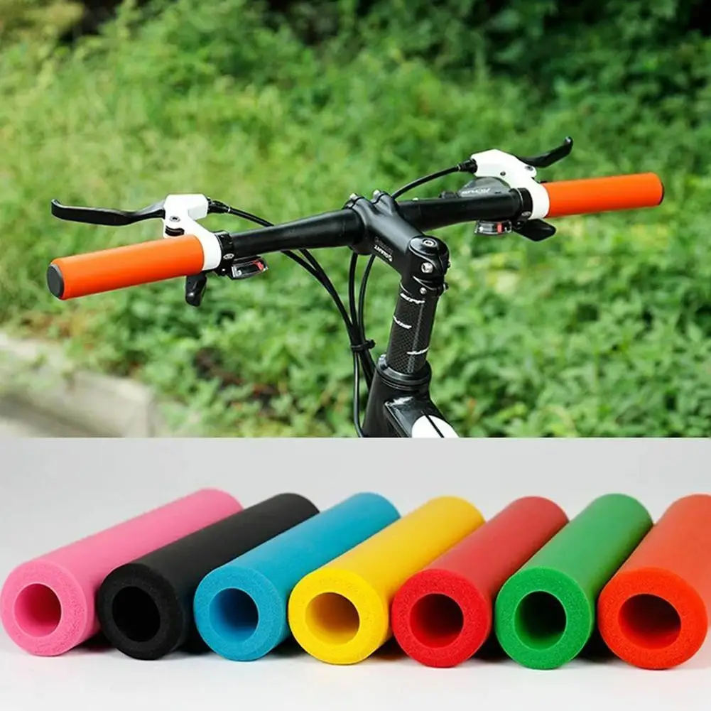 Bicycle Handlebar Cover Ultra Light Anti-skid Soft Shock Accessories Comfortable Breathable Sponge Absorption Handlebar Sle N6Z6