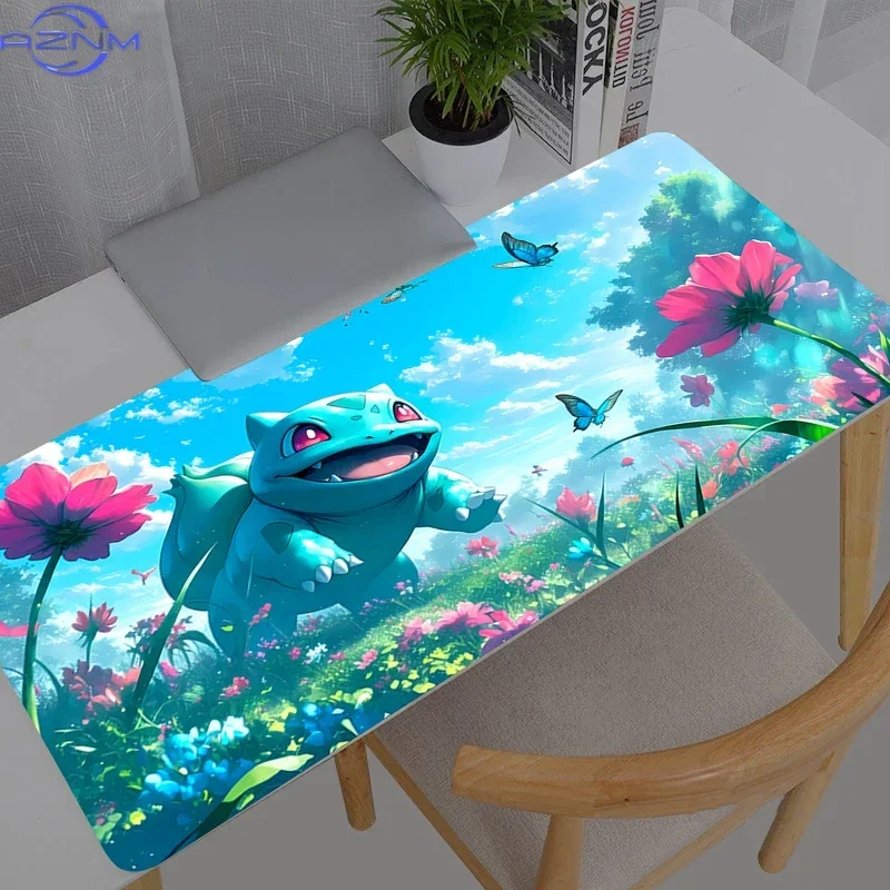XXL Mouse Pad Anime Gamer Pokemon Pikachu Computer New Anime Mousepad Gaming Accessories Tablet Varmilo Keyboard Mausepad