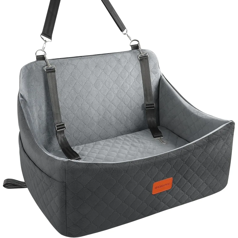 

Medium to Large Dog Car Seat Cover with Memory Foam, Washable and Non-Slip, Supports Up to 55lbs