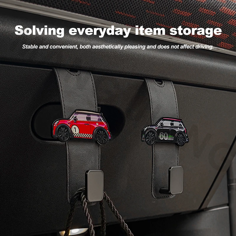 Creative Glove Box Hook for MINI Cooper F56 F60 R55 R60 J01 J05 U25, Car Interior Door Pocket Hanger Organizer Accessories