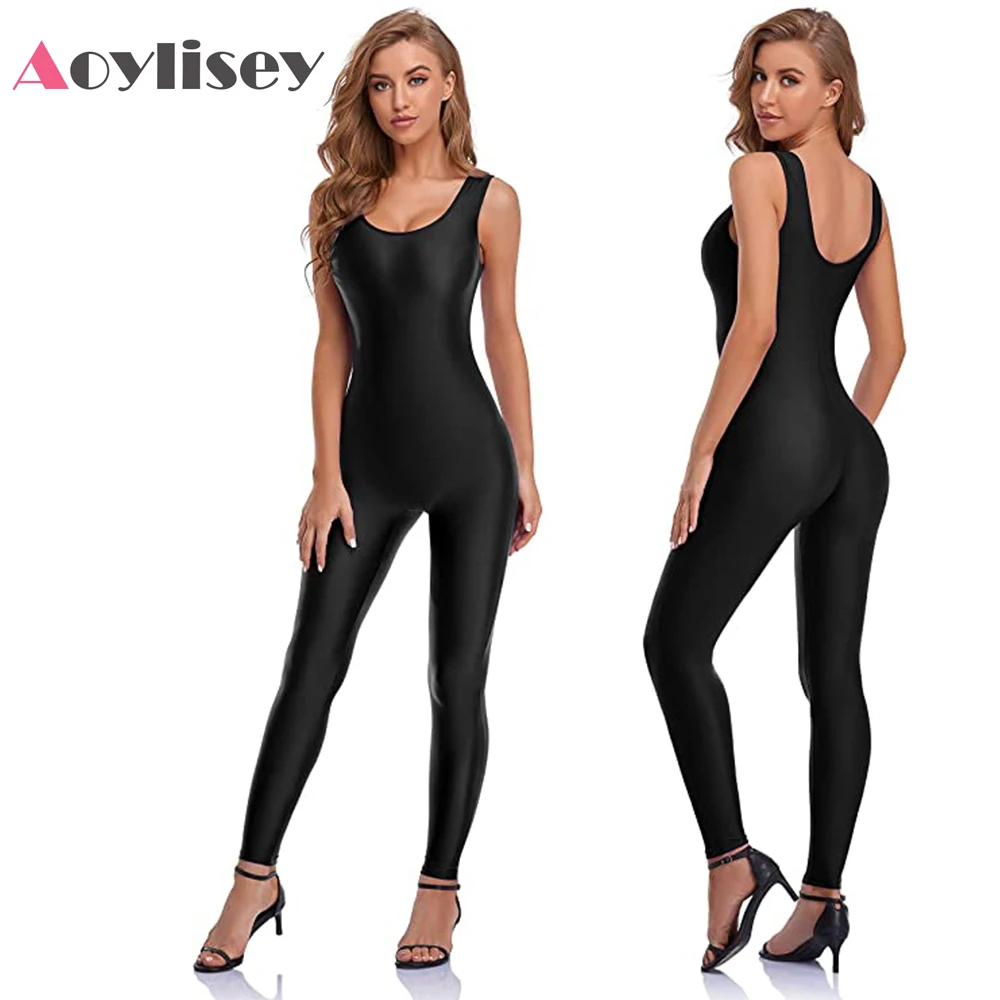 aoylisey-ブラック-タンク-スクープネック-ユニタード-バレエ-ノースリーブ-ワンピース-ジャンプスーツ-フルレングス-ワークアウト-体操用-大人用コスチューム