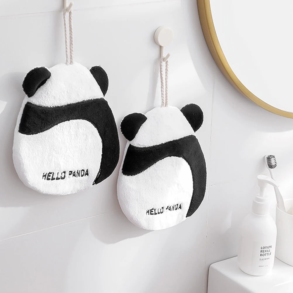 

Coral Fleece H Towels Super Absorbent Quick Drying Bathroom Kitchen Towels Cartoon Design Kids Wipe Restroom Use