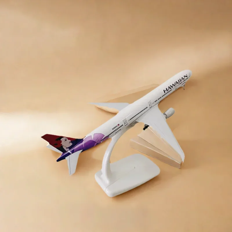 

Souvenir Planes Toy Airplane Model Plane 20cm Aircraft For Hawaiian B777 Airlines B 777 Airways Alloy Diecast Collected Gif