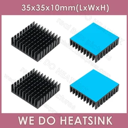 We Doen Heatsink 35X35X10Mm Zonder Of Met Thermische Pad Metal Black Steken Koeling Aluminium Heatsink voor Laptop Pc Mod Amd Led