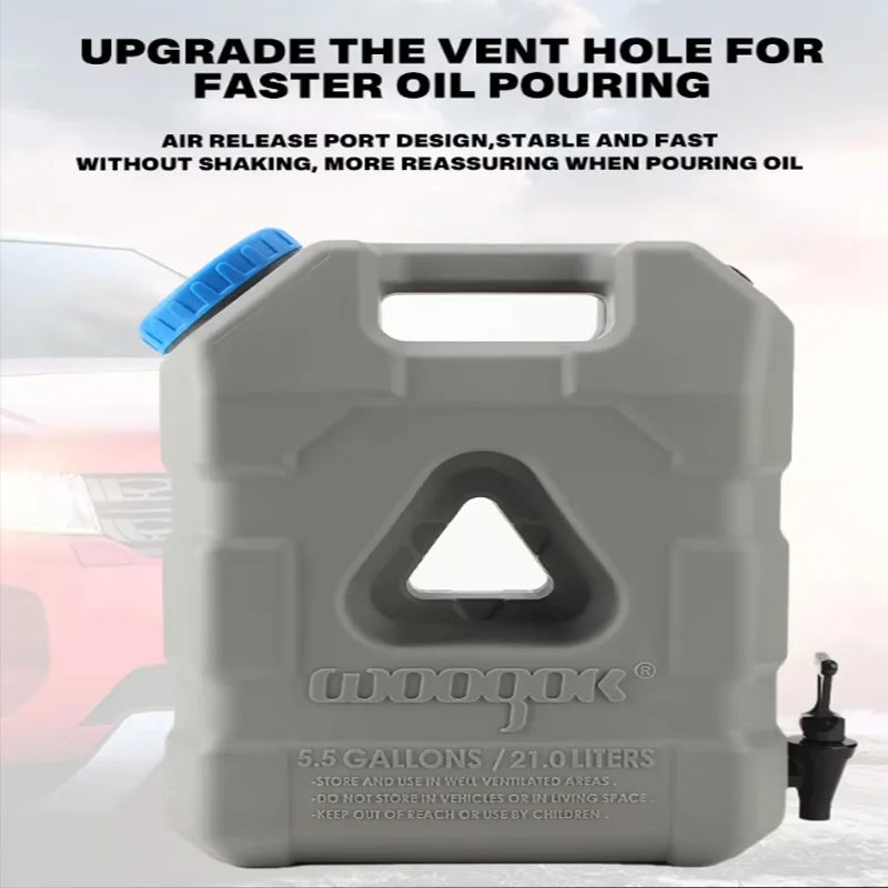 Outdoor Camping Water Bucket With Faucet Portable Car Water Tank Dedicated 21 Liter Large Capacity Water Storage Tank