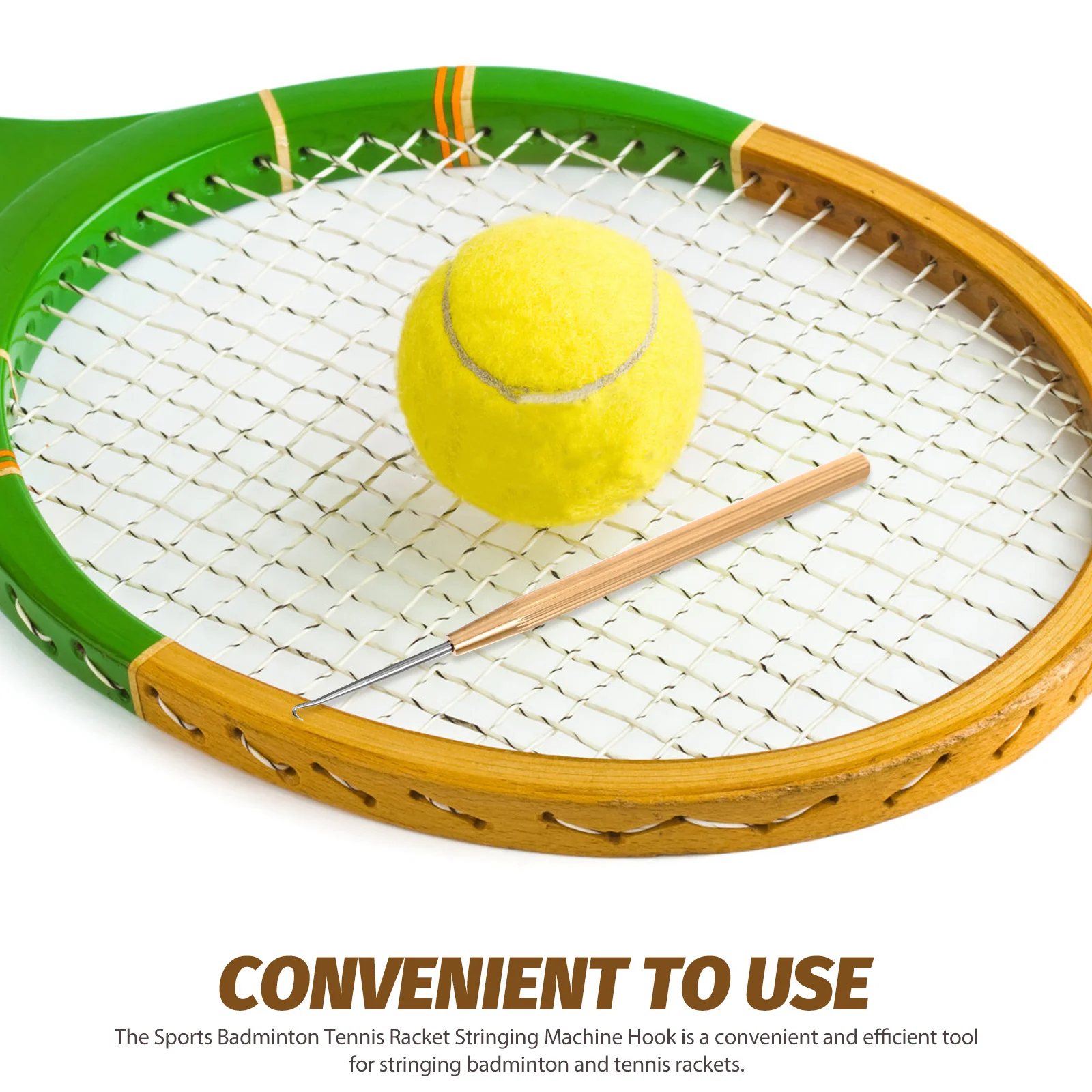 خطاف توتير المضرب الرياضي أداة متينة لمضارب كرة الريشة للتنس، قبضة مريحة، عملية فعالة، استخدام متعدد الاستخدامات #5