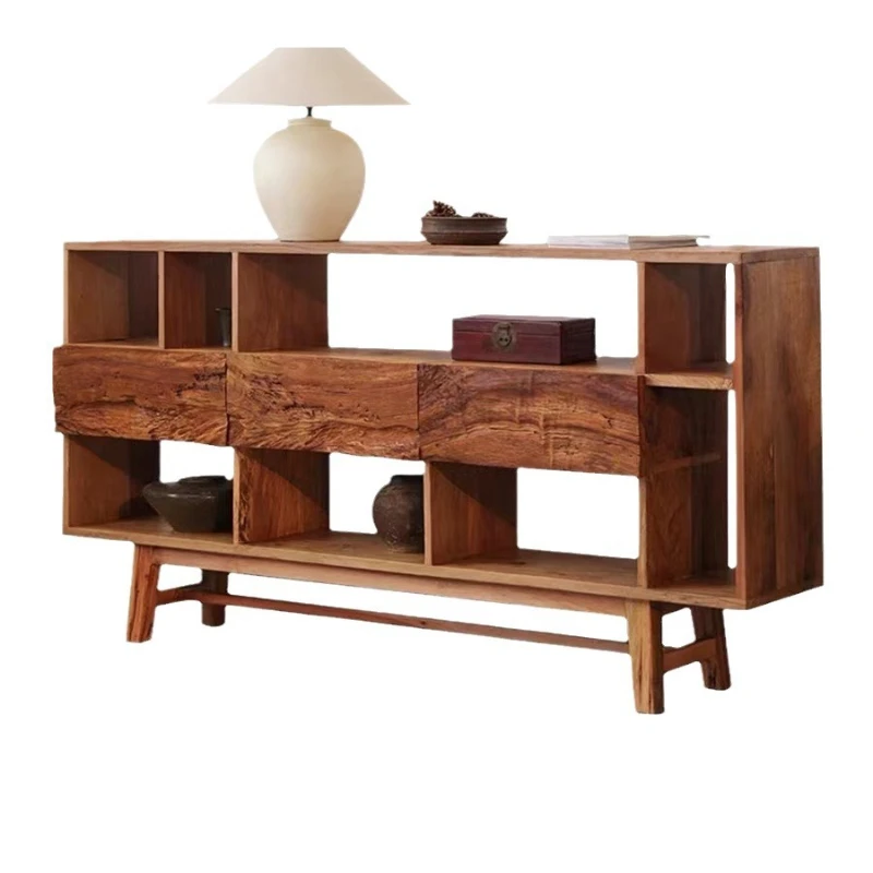 

Old elm side cabinet, cup holder, dining side cabinet, bed and breakfast hotel storage display, storage partition cabinet