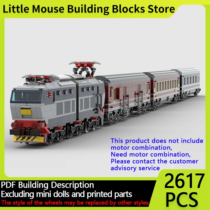 

City Car Model MOC Building Bricks Trinacria Express Train Modular Technology Gifts Holiday Assemble Children Toys Suit