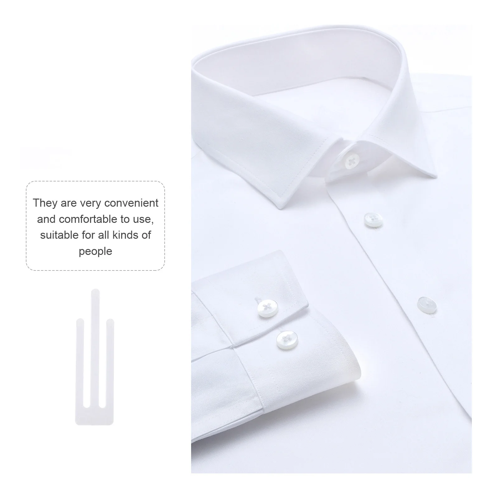 

500Pcs Garment Clips Plastic Shirt Clamps Clothes Fixing Clip Home Supply Tool Garment Clips Shirt Clamp