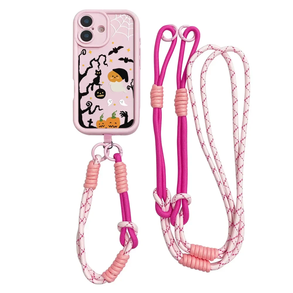 2025Halloween Crossbody الحبل قضية الهاتف لسامسونج A56 55 36 26 16 06 15 35 25 54 34 24 73 53 71 51 31 72 52 32 14 12 17 07