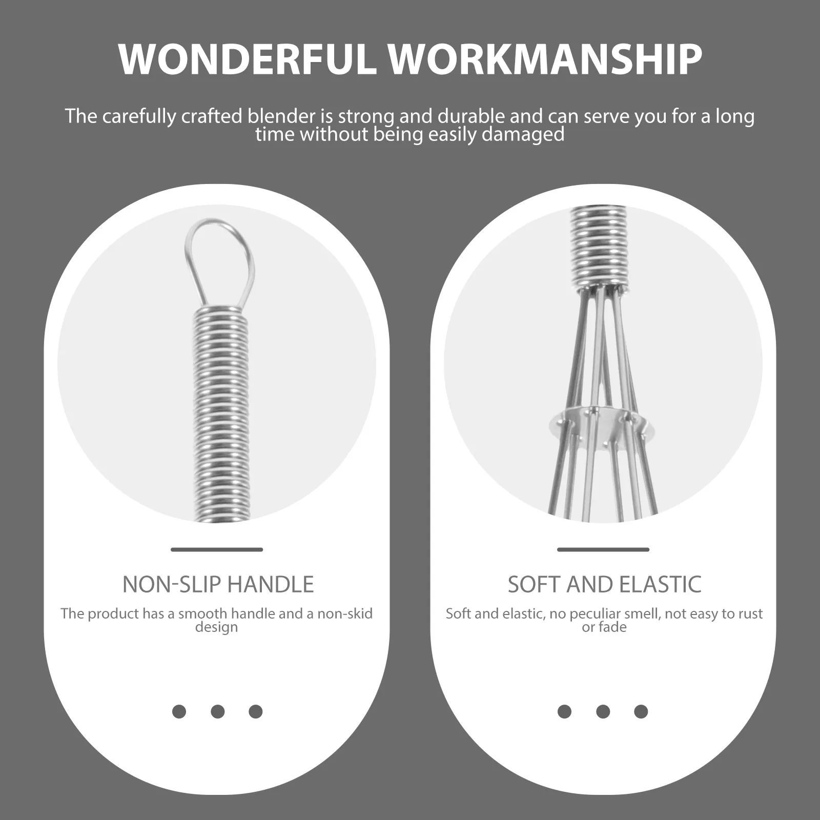 

7Pcs Hair Dye Cream Mixer Stainless Whisk for DIY Home Coloring Salon Use Stirrer Tool Long Handle Non-Slip Design