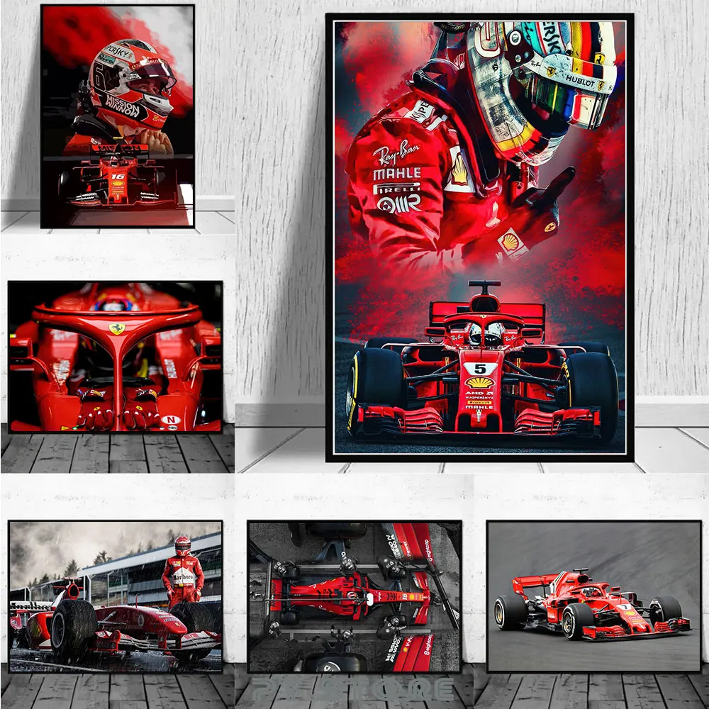 Роскошные-классические-гоночные-постеры-f1-принт-Формулы-1-холст-картина-настенное-современное-искусство-автомобильные-картины-для-украшения-гостиной-подарок