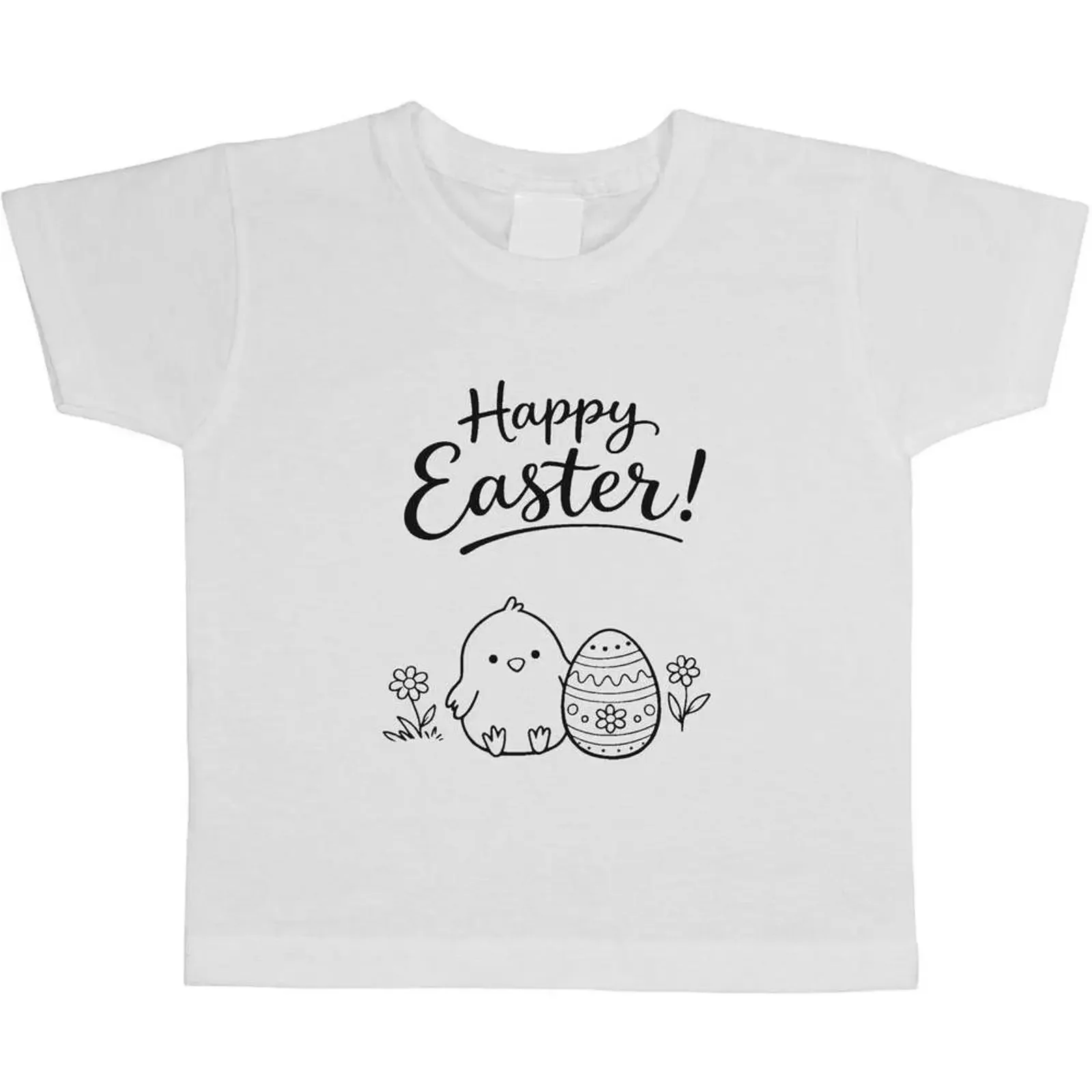 Kinder T Shirt Baumwolle quot Frohe Ostern Küken mit Ei TS062155 vintage Washed fashion Casual Versatile Comfortable Slightly