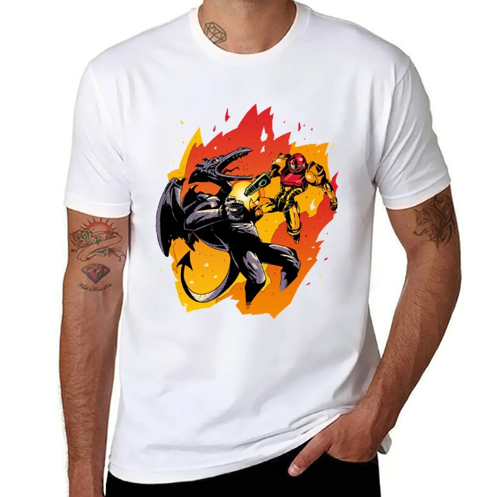 

Samus vs. Ridley T-Shirt t shirts for man cotton t shirt man designer T-Shirt