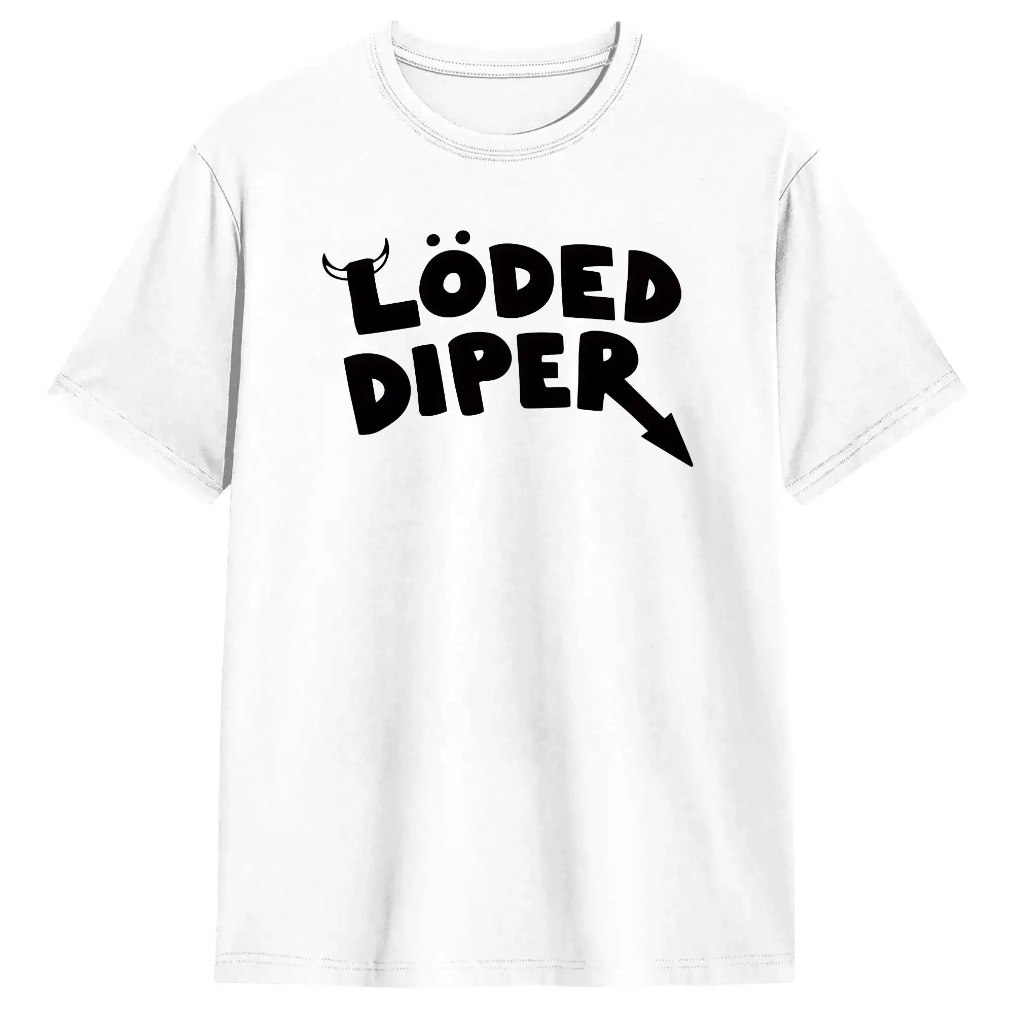 Loded Diper World Tour T Shirt Men's  Cotton Funny T-Shirt Crewneck  Tee Shirt Short Sleeve Clothing Plus Size